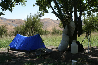 Our camp in Upper Afaryan, Fall 2007